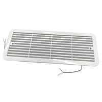 12V Fridge Vent With Fan RV Trailer Caravan Side Air Outlet Ventilation Exhaust Fan