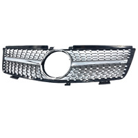 Silver Front Bumper Grille Fit For Mercedes Benz ML Class W164 2005-2008