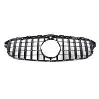 Black Front Grille Fit For Mercedes Benz C-Class W205 C43 AMG 2015-2018