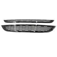 Mesh Grille Grill Painted Black J Type Bumper Fit For Mini Cooper R50 R52 R53 2001-2006