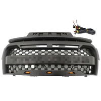 Front Grill Mesh Matte Black Grille With LED Fit For GWM Cannon 2020-2022