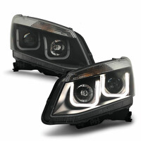 Back LED DRL Projector Headlights Fit For Isuzu D-MAX DMAX UTE 2012-2016