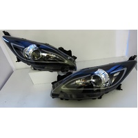 Black 3D DRL LED Projector Headlights Fit For Mazda 3 MPS  2009-2013