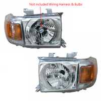 Headlights Pair Fit For Toyota Landcruiser VDJ 76 78 79 Series 07- Ute Wagon Troopy