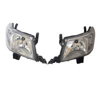 Pair of Head Light Lamp Fit Toyota Hilux 2011~2015 2WD 4WD Ute Chrome LH+RH