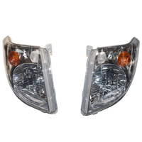 Chrome Pair HeadLights Fit For Toyota Landcruiser Prado 120 Series 2002-2009