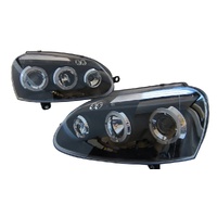 Black LED Projector Headlights Fit For VW Golf 5 MK5 GTI TDI 2003-2008