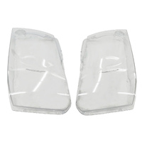 Pair Plastic Headlight Lens Cover Kit Fit For Nissan Patrol GU Y61 2004-2011