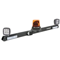 Narva 12/24V Utility Bar With Rotating LED Beacon + 72449 Work Lamps