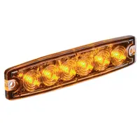 Narva High Powered Low Profile LED Warning Light (Amber) - 6 x 1 Watt LEDs