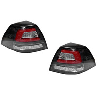 Black LED Tail Lights Fit For Holden Commodore VE Sedan SS SSV SV6 Omega