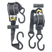 2 Pcs Automatic Retractable Ratchet Straps Polyester 680kg 3.3m*2.5cm