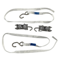 2 Pcs Polyester Ratchet Tie Down Straps 1.5m x 25mm Fit For Most Boat/Trailer