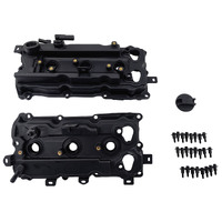 2 Pcs Valve Cover With Gasket & Cap Fit For Nissan Altima Pathfinder Maxima Murano 3.5L 2015-2018