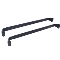 Set of Black Cross Bar Roof Rack Side Rail Fit For Jeep Wrangler JK 2007-2018