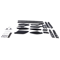 Aluminium Roof Rails Set Black Fit For Toyota Land Cruiser Prado 120 Series 2002-2009 