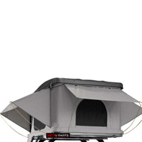 Grey Hard Shell Pop Up Roof Top Tent Waterproof 50mm Mattress
