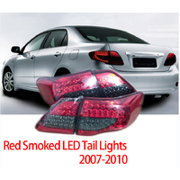 Pair LED Tail Lamps Red Smoked Fit For Toyota Corolla ZRE152 2007-2010 Rear Lights