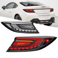 V3 Black LED Dynamic Tail Lights Fit For Toyota 86 GR86 For Subaru BRZ 2022-2023