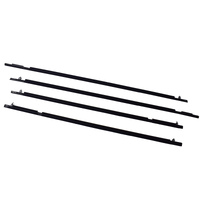 4 Pcs Window Door Belt Weather Strips Fit For Honda Civic 2006-2011 Weatherstrip Black