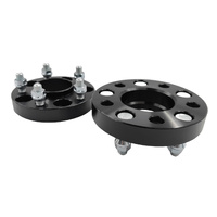 2 Pcs 25mm 5X114.3 Black Wheel Spacer Adapters Fit For Ford Falcon BA BF