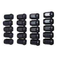 20 Pcs 14mmx1.5 Black Wheel Lug Nuts Fit For Holden Commodore VE VF