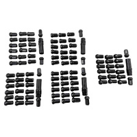 20 Pcs M12x1.25 Hex Wheel Lug Nuts 34mm Fit For Nissans 40220-RN810 Black